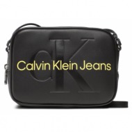 τσάντα calvin klein jeans sculpted camera bag 18 mono k60k610275 0gn απομίμηση δέρματος/-απομίμηση δ