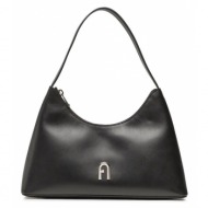τσάντα furla diamante wb00782-ax0733-o6000-1-007-20-ro-b nero φυσικό δέρμα/grain leather