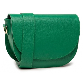 τσάντα creole k11155 πράσινο φυσικό δέρμα/grain leather