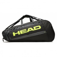 τσάντα τένις head base racquet bag m bkny 261413 μαύρο ύφασμα - ύφασμα
