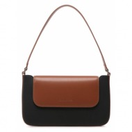 τσάντα gino rossi lara cs6448b black φυσικό δέρμα/grain leather