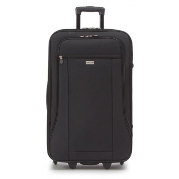 μεσαία υφασμάτινη βαλίτσα semi line t5554-3 μαύρο