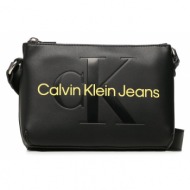 τσάντα calvin klein jeans sculpted camera pouch2i mono k60k610681 0gn απομίμηση δέρματος/-απομίμηση 