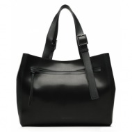 τσάντα gino rossi cs8249 black φυσικό δέρμα/grain leather