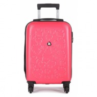 μικρή σκληρή βαλίτσα semi line t5544-1 ροζ υλικό - abs