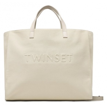 τσάντα twinset 231td8421 canapa chiaro ύφασμα - ύφασμα
