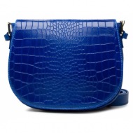 τσάντα creole k11154 ciemny niebieski φυσικό δέρμα/grain leather