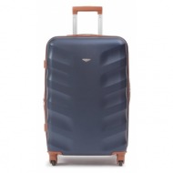 μεσαία σκληρή βαλίτσα semi line t5559-4 σκούρο μπλε υλικό/-υλικό υψηλής ποιότητας