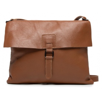 τσάντα creole k11032 καφέ φυσικό δέρμα/grain leather σε προσφορά