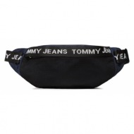 τσαντάκι μέσης tommy jeans tjm essential bum bag am0am10902 c87 ύφασμα - ύφασμα