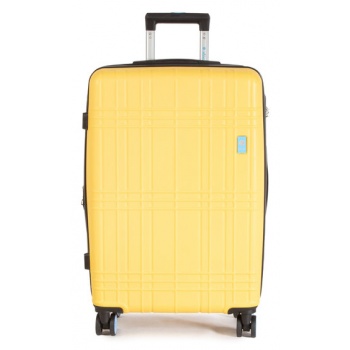 μεσαία σκληρή βαλίτσα dielle 130/60 giallo υλικό - abs