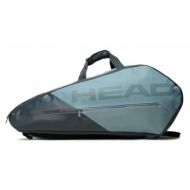 τσάντα τένις head tour racquet bag s cb 260733 μπλε ύφασμα - ύφασμα