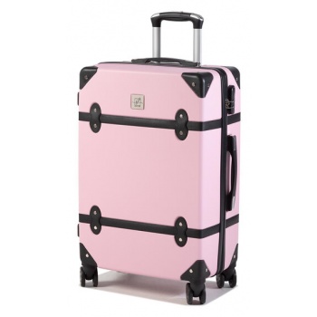 μεγάλη σκληρή βαλίτσα semi line t5509-3 ροζ υλικό/-υλικό