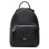 σακίδιο lancel mini zip backpack a1209210tu black φυσικό δέρμα/grain leather