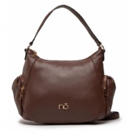 τσάντα nobo nbag-n0870-cm17 καφέ απομίμηση δέρματος/-απομίμηση δέρματος