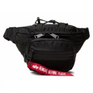 τσαντάκι μέσης alpha industries tactical waist bag 128925 black 03 υφασμα/-ύφασμα