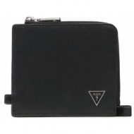 πορτοφόλι για κέρματα guess certosa saffiano smart slg smecrs lea82 bla φυσικό δέρμα/grain leather