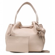 τσάντα weekend max mara savio 2355110832 pink 016 φυσικό δέρμα/grain leather