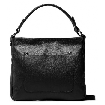 τσάντα creole k11308 nero d28 φυσικό δέρμα/grain leather