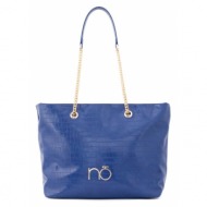 τσάντα nobo nbag-n3000-c012 σκούρο μπλε απομίμηση δέρματος/-απομίμηση δέρματος