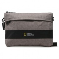 τσαντάκι national geographic pouch/shoulder bag n21105.22 grey ύφασμα - ύφασμα