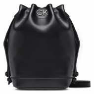 τσάντα calvin klein jeans re-lock drawstring bag mini k60k610450 bax απομίμηση δέρματος/-απομίμηση δ