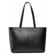 τσάντα lasocki mls-k-001-03 black φυσικό δέρμα - grain leather