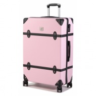μεγάλη σκληρή βαλίτσα semi line t5509-0 28 ροζ υλικό/-υλικό υψηλής ποιότητας