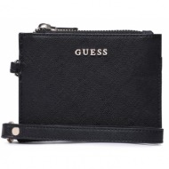 μεγάλο πορτοφόλι γυναικείο guess not coordinated accessories pw1526 p3154 bla απομίμηση δέρματος/-απ