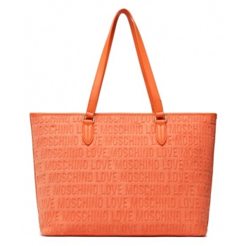 τσάντα love moschino jc4072pp1gln145a arancio υφασμα/-ύφασμα