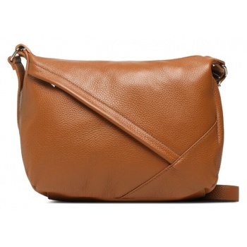 τσάντα creole k10496 cuoio bruno φυσικό δέρμα/grain leather