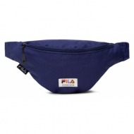 τσαντάκι μέσης fila baltimora badge waist bag slim fbu0002 medieval blue 50001 υφασμα/-ύφασμα