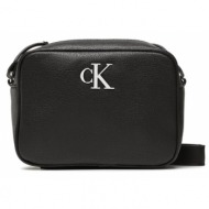 τσάντα calvin klein jeans minimal monogram camera bag18 k60k610683 black bds απομίμηση δέρματος/-απο