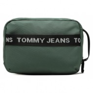 τσαντάκι καλλυντικών tommy jeans tjm essential nylon washbag am0am11222 mbg υφασμα/-ύφασμα