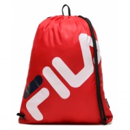 σακίδιο πλάτης πουγκί fila bogra sport drawstring backpack fbu0013 true red 30002 ύφασμα - ύφασμα