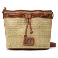 τσάντα monnari bag0950-m17 brown υλικό/-υλικό υψηλής ποιότητας