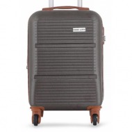 μικρή σκληρή βαλίτσα semi line t5583-2 καφέ υλικό - υλικό υψηλής ποιότητας