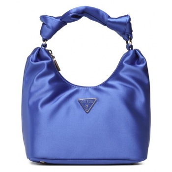 τσάντα guess velina (eg) hweg87 65020 blu ύφασμα - ύφασμα σε προσφορά