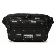 τσαντάκι μέσης puma academy waist bag 079134 black 09 ύφασμα - ύφασμα