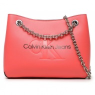 τσάντα calvin klein jeans sculpted shoulder bag 24 mono k60k607831 tco απομίμηση δέρματος/-απομίμηση