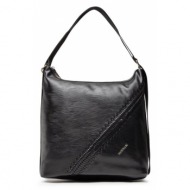τσάντα monnari bag2480-m20 czarny krokodyl απομίμηση δέρματος/-απομίμηση δέρματος