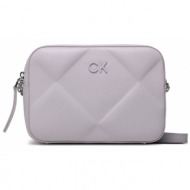 τσάντα calvin klein re-lock quilt camera bag k60k610767 vdq απομίμηση δέρματος/-απομίμηση δέρματος