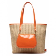 τσάντα jenny fairy mjt-j-107-25-01 orange υλικό/-υλικό υψηλής ποιότητας