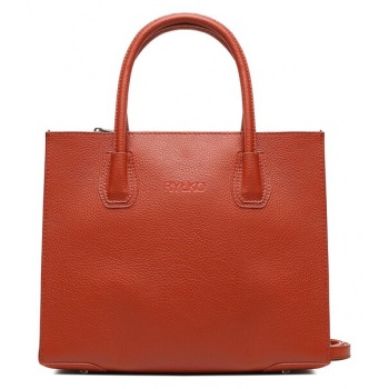 τσάντα ryłko r40622tb różowy t6 φυσικό δέρμα - grain leather