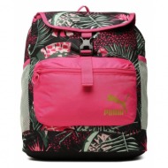 σακίδιο puma prime vacay queen backpack 079507 glowing pink-black 01 ύφασμα - ύφασμα