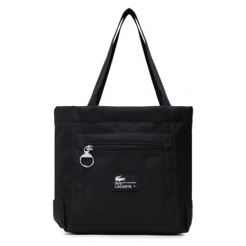 τσάντα lacoste s shopping bag nf4197we noir patch l51 σε προσφορά