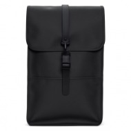 σακίδιο rains backpack w3 13000 black υφασμα - ύφασμα με επικάλυψη