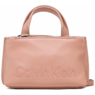 τσάντα calvin klein set mini tote k60k610167 gbi απομίμηση δέρματος/-απομίμηση δέρματος
