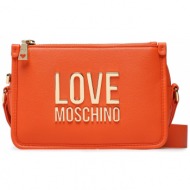 τσάντα love moschino jc4111pp1gli0450 arancio απομίμηση δέρματος/-απομίμηση δέρματος