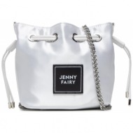 τσάντα jenny fairy mjk-j-210-80-01 white υφασμα/-ύφασμα